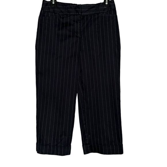 Worthington black pinstriped cropped pants 4 - Picture 1 of 4